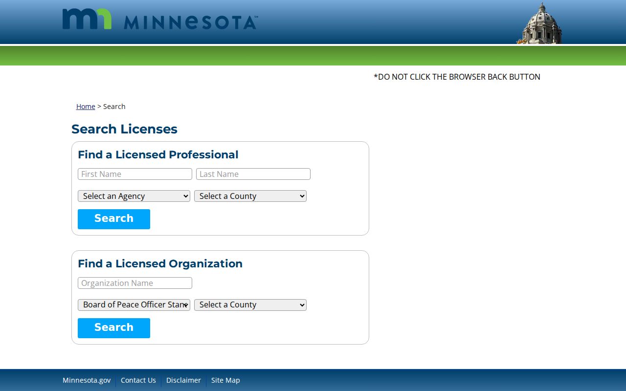 Winona residents directory Minnesota professional license lookup