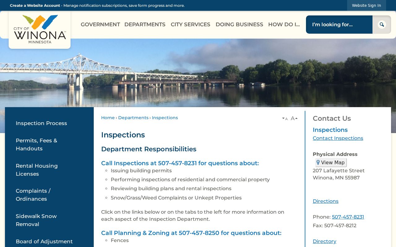 Winona neighbors address research through the city inspections records page