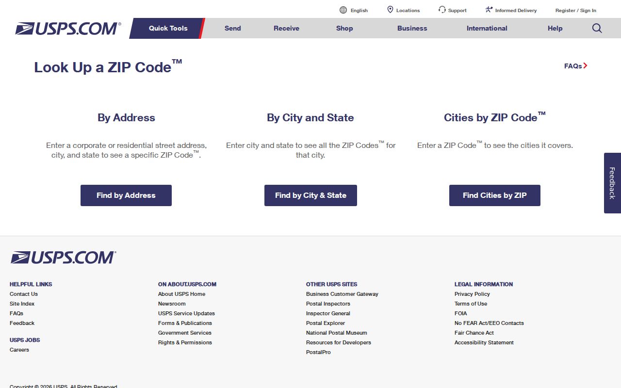 Winona ZIP code directory USPS postal verification search